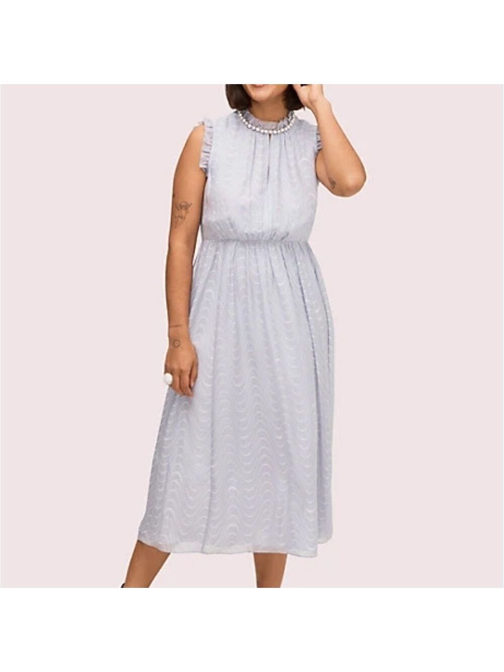 KATE SPADE Silk Dress Wavy Dot